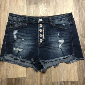 KanCan high rise denim shorts